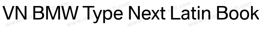 VN BMW Type Next Latin Book字体转换